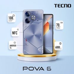  TECNO POVA 6 (LI7) 8/256 Interstellar Blue (4894947019098) -  5