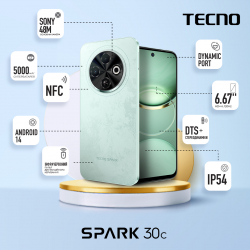  TECNO Spark 30C (KL5n) 6/128 Magic Skeen Green (4894947051814) -  2