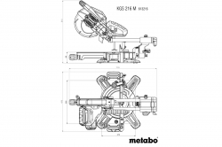   Metabo KGS 216 M  , 1200,  215,  70/40, 13.4 613216000 -  16