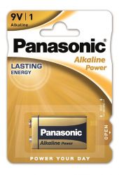  Panasonic ALKALINE POWER  6LF22(6LR61, MN1604, MX1604, ) , 1 . 6LR61REB/1BP