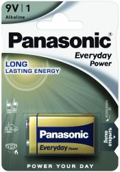 Panasonic  EVERYDAY POWER  6LR61(6LF22, MN1604, MX1604, ) , 1 . 6LR61REE/1B