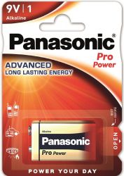  Panasonic Pro Power  6LR61(6LF22, MN1604, MX1604, ) , 1 . 6LR61XEG/1BP