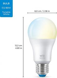   WiZ, E27, 8W, 60W, 806Lm, A60, 2700-6500K, Wi-Fi 929002383502 -  8