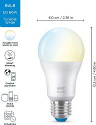   WiZ, E27, 8W, 60W, 806Lm, A60, 2700-6500K, Wi-Fi 929002383502 -  9