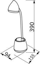 Philips   LED Reading Desk lamp Hat,  929003241007 -  2