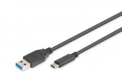  ASSMANN USB 2.0 (AM/Type-C) 1.8m, black AK-300136-018-S