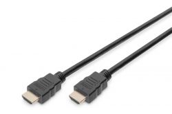 Digitus  HDMI High speed+Ethernet (AM/AM) 5m, black AK-330107-050-S