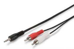  ASSMANN  (jack 3.5-M/RCA-Mx2) Stereo Cable 1.5 AK-510300-015-S