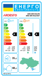 ARDESTO  ARD-E09-R32, 25 2, on/off, A/A,  -7, R32,  ARD-E09-R32 -  16