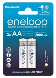 Panasonic  Eneloop NI-MH AA 2000 , 2 . BK-3MCDE/2CP