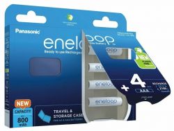  Panasonic Eneloop NI-MH AAA 800 , 4 ,     BK-4MCDEC4BE -  2