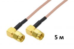 4Hawks   RP-SMA to RP-SMA cable, R/A, black, H155, 5, 1  C1-B-5 -  1