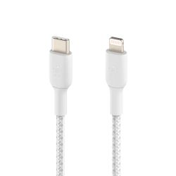  Belkin USB- - Lightning BRAIDED 1m White CAA004BT1MWH -  3