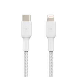  Belkin USB- - Lightning BRAIDED 1m White CAA004BT1MWH -  2