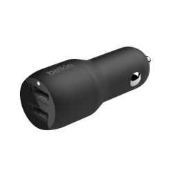 Belkin Car Charger 24W Dual USB-A, black CCB001BTBK -  3