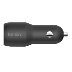 Belkin Car Charger 24W Dual USB-A, black CCB001BTBK -  2