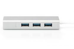  DIGITUS DIGITUS USB-C - USB 3.0 3 Port Hub + Gigabit Ethernet DA-70255 -  3