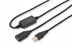  DIGITUS USB 2.0 Active Cable, A/M-A/F, 15,  DA-73101