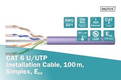  DIGITUS CAT 6 U-UTP, 100m, AWG 23/1, LSZH-1,  DK-1613-VH-1 -  3