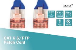 - DIGITUS CAT 6 S-FTP, 10, AWG 27/7, LSZH,  DK-1644-100/B -  4