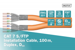  " " DIGITUS CAT 7 S-FTP, 1000, AWG 23/1, LSZH,  DK-1744-VH-10 -  3