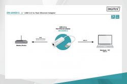 Digitus  USB 2.0 - 10/100 Mbps Ethernet DN-10050-1 -  5