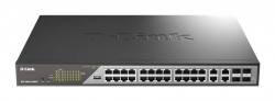  D-Link DSS-200G-28MPP 24xGE PoE, 4xSFP/GE, 518,  DSS-200G-28MPP