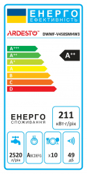 ARDESTO  , 10., ++, 45, , 3 , 㳺.,  DWMF-V458SMHW3 -  2