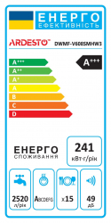   ARDESTO, 15., ++, 60, , 3 , ., ..,  DWMF-V608SMHW3 -  2