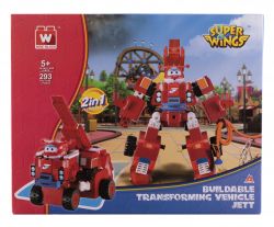 Super Wings - Small Blocks 2-in-1 Buildable Transforming Vehicle Jett,  EU385005 -  14