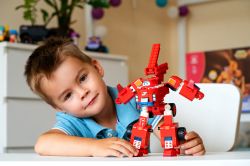 Super Wings - Small Blocks 2-in-1 Buildable Transforming Vehicle Jett,  EU385005 -  7