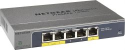  NETGEAR GS105PE PoE pass-thru, 2xGE PSE, 1xGE PD, 2xGE,  L2 GS105PE-10000S -  2