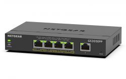  NETGEAR GS305EPP 4xGE PoE+(120), 1xGE,  GS305EPP-100PES -  2