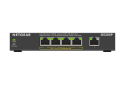 NETGEAR  GS305P 5xGE (4xPoE), 63,  GS305P-300EUS -  2