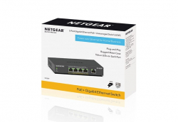 NETGEAR  GS305P 5xGE (4xPoE), 63,  GS305P-300EUS -  7