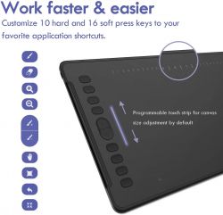   Huion H1161 ,Black H1161 -  7