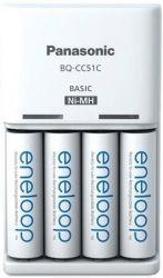   Basic Charger +  Eneloop NI-MH AA 2000 , 4 . K-KJ51MCD40E