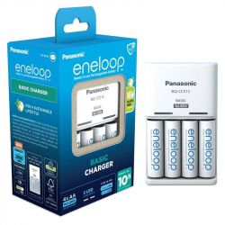   Basic Charger +  Eneloop NI-MH AA 2000 , 4 . K-KJ51MCD40E -  4