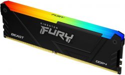   Kingston DDR4 32GB KIT (16GBx2) 2666 FURY Beast RGB KF426C16BB12AK2/32 -  3