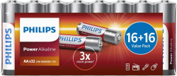  Philips Power Alkaline AA , , 32  LR6P32FV/10