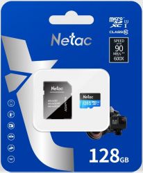  ' Netac  ' microSD 128GB C10 UHS-I R80MB/s + SD NT02P500STN-128G-R -  4