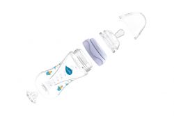 Nuvita    Mimic 330. 4 + [Feeding bottle Mimic 330ml. 4m+ Colic reduction, blue] NV6050Blue -  2