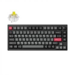   Lemokey  P1 Pro 84Key, Keychron Super Red, WL/BT/USB-A, QMK/VIA, Hot-Swap, EN/UKR, RGB,  Knob, Carbon Black P1P-M1-UA