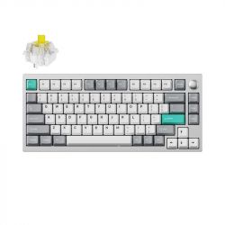   Lemokey  P1 Pro 84Key, Keychron Super Red, WL/BT/USB-A, QMK/VIA, Hot-Swap, EN/UKR, RGB,  Knob, Space Silver P1P-X1-UA