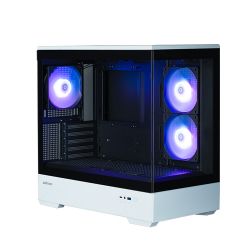  Zalman P30  , 1xUSB3.0, 1xUSBType-C, 3x120 ARGB, VGA 420, LCS ready, TG Side Panel, mATX, / P30BW -  5