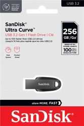  SanDisk 256GB USB 3.2 Type-A Ultra Curve Black SDCZ550-256G-G46 -  1