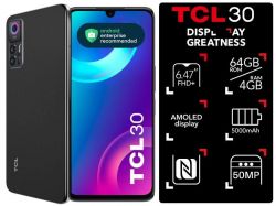 TCL  30 (T676H) 4/64GB 2SIM Tech Black T676H-2ALCUA12 -  2