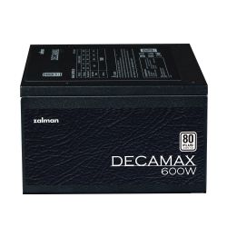   Zalman Decamax  (600W) 85%, 80 Plus, 120, 1xMB 24pin(20+4), 1xCPU 8pin(4+4), 3xMolex, 6xSATA, 2xPCIe 8pin(6+2) ZM600-LX3 -  5