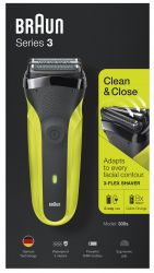 Shave/shM BRAUN   Series 3 300s black/green -  2