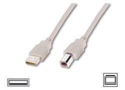  ASSMANN USB 2.0 (AM/BM) 3.0m, biege